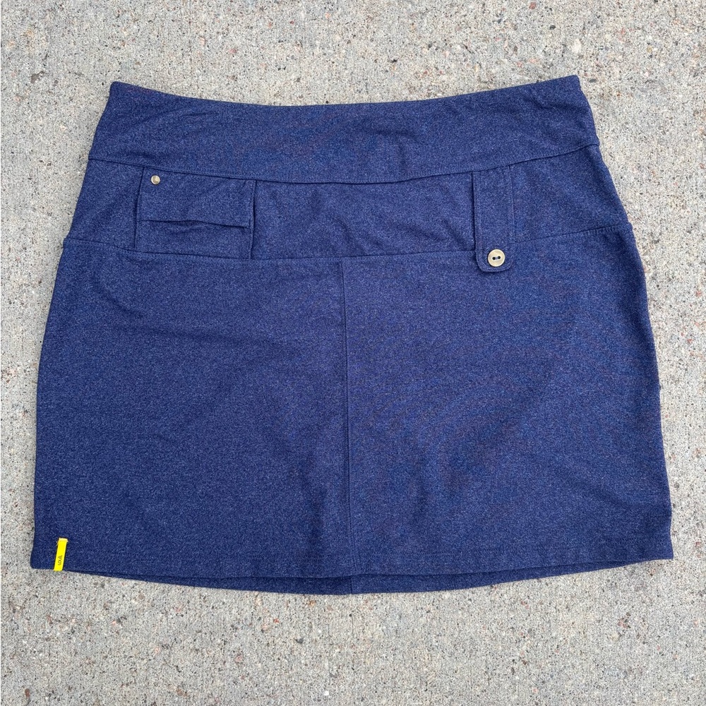Lole Navy Mini Skirt with Button Details
